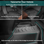 All Weather Floor Mats Compatible with 2015-2019 Hyundai Sonata, 3D TPE Rubber Full Cover Protection Car Mats Full Set Liners Black (2015-2019 Sonata)