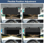 Car Visor Extender Sun Bblocker，Upgraded UV400 Car Sun Visor Extension with PC Lens and Side Sunshade,Filter UV，Safe Ddriving.Universal for SUV, Family Automotive, Black