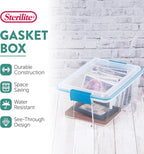 Sterilite 24-Pack Gasket Box, Weather-Resistant Storage Bins with Latching Lids, 12 Quart - Heavy-Duty Organizing Containers 