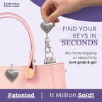 Women’s Bag Charm Key Finder, Car Keychain Hook, Cute Purse Organizer & Tote Bag Accessories, Gifts for Mom - Original