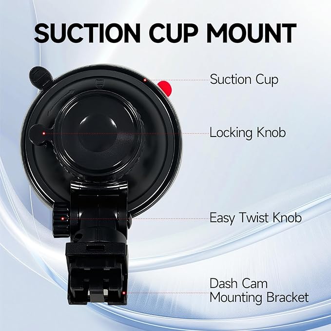 GOODTS Suction Cup Dash Cam Mount Holder A12