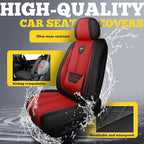 LINGVIDO Car Seat Covers for Front Seats (2 Seats) - Premium Perforated Nappa Leather,Waterproof Shield, Omni-Adapt Fit for S
