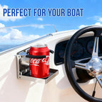 Marinebaby Stainless Steel Adjustable Folding Cup Drink Holders Marine/Boat/Caravan/car (Cup Holder (2pcs))