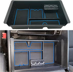 JOJOMARK Center Console Tray Organizer Compatible with 2014-2018 GMC Sierra Accessories, (2015-2020) Yukon/Chevy Tahoe Silverado Suburban, Armrest Storage Box Replaces 22817343 (Blue)