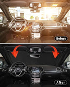 INSAUTO Sunshade for Volkswagen VW Tiguan 2018-2023 2024 2025 Sun Shade Windshield Cover, Foldable Front Window Shield Fit Tiguan SUV Sun Visor Blocks UV Rays Car Accessories