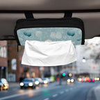 Car Tissue Holder Car Visor Organizer Tissue Box Holder for Car Sun Visor Organizer with Car Vehicle Accessories Essentials Interior for Women Men Light Blue Seashell Starfish Pearl