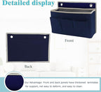 2-Pack Wall Hanging Organizer Bag/Hanging Baskets with Large Mesh Compartment & 3 Pockets，Over the Door Hanging Organizer Spa