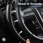 Steering Wheel Cover for Ford F150 2009-2014/ Ford Expedition 2015-2017, Car Steering Wheel Cover Protector Accessories for Ford (Glossy Black)