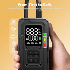 Tire Inflator Portable Air Compressor, Up to 160 PSI Car Tire Inflator, Cordless Air Pump, Portable Tire Pump with Gauge - Portable Tire Inflators for Car, Light Pickup, Bike and More