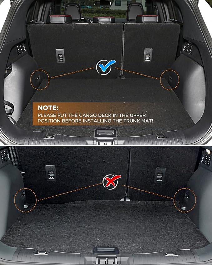 DrCarNow® Floor Mats Full Set for Ford Escape 2026 2025 2024 2023 2022 2021 2020(Not for Hybrid), Custom Fit All Weather TPE Liners with Cargo Mat & Backrest Protector for Car SUV Interior Accessories