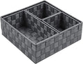 Posprica Woven Storage Baskets for Organizing, Small Baskets Cube Bin Container Tote Organizer Divider for Drawer, Closet, Sh