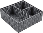 Posprica Woven Storage Baskets for Organizing, Small Baskets Cube Bin Container Tote Organizer Divider for Drawer, Closet, Sh