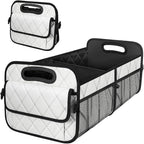 Car Trunk Organizer, Collapsible Auto Storage Box with Multi Pockets, Waterproof Oxford Cargo Organizer with Reinforced Handle