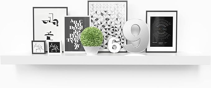 Ballucci Floating Shelf, 36" Wood Wall Shelf with Invisible Brackets for Bathroom, Living Room, Bedroom, Kitchen, Nursery, 6"