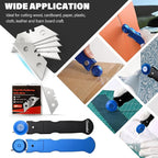 Gomake Vinyl Wrap Cutter Car Coating Film Window Tint Cutting and Trimming Alloy Roller Positioning Knife Paperback Slitter Knife for Car Wrapping,Wallpaper Pasting (Replace Blades)