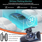 4K Dash Cam Front, WiFi Dash Camera for Cars, Mini Dashcam with Super Night Vision,1.97 Inch Screen, Loop Recording, G-Sensor