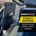 Mob Armor MobNetic Maxx - USA Assembled Magnetic Phone Holder for Car, Magnetic Car Phone Mount, 90-Degree Tilt, 360-Degree Rotation, Aluminum Metal, Compatible with iPhone & Android - Bronze