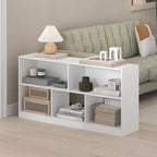 Furinno DALY Book Shelf, 5-Cube Bookshelf, Horizontal Cube Storage Organizer Bookcase, 10.9 x 47.2 x 23.6, for Living Room, B