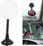 Blind Spot Adjustable Car Mirror Rotate Suction Cup Black Arm Rearview Mirror for All Universal Vehicles