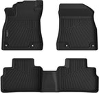 All Weather Floor Mats Fit for Nissan Sentra 2020-2025 TPE Liners Sentra Accessories Set All Season Guard Odorless Anti-Slip Floor Mats Black