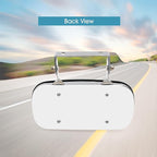 BOOLEE Convex Mirror Stainless Steel Rectangular U-Bracket for Cars Trucks Boats Tractors Forklifts Improves Visibility Rear view and Side Mirror Universal Screw Fixed