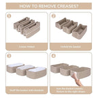 Goodpick Baskets for Organizing, Storage Basket for Shelves, Baskets for Gifts, Woven Bakset 3 Pack for Living Room, 11 x 7 x