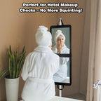 LPHUMEX Foldable Full Length Dance Mirror – 33” Portable Shatterproof Hanging Mirror, Folding Full Length Travel Mirror for D