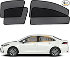 XCBYT Car Window Shades for 2019–2024 Corolla Sedan (Not for Hatchback/Touring/Cross), 4PCS Side Window Sun Shades, Breathable Mesh UV Protection for Baby, Privacy & Heat Insulation