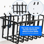 1/4 inch Extra Thick Pegboard Accessories Kit,Only Suitable for 1/4" Pegboard Board,Includes Three Baskets and Multiple Types