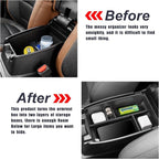 Center Console Organizer Tray Compatible with Ford Escape 2020-2026 and Bronco Sport 2021-2026 Armrest Storage Box Secondary Insert Storage Tray Interior Accessories