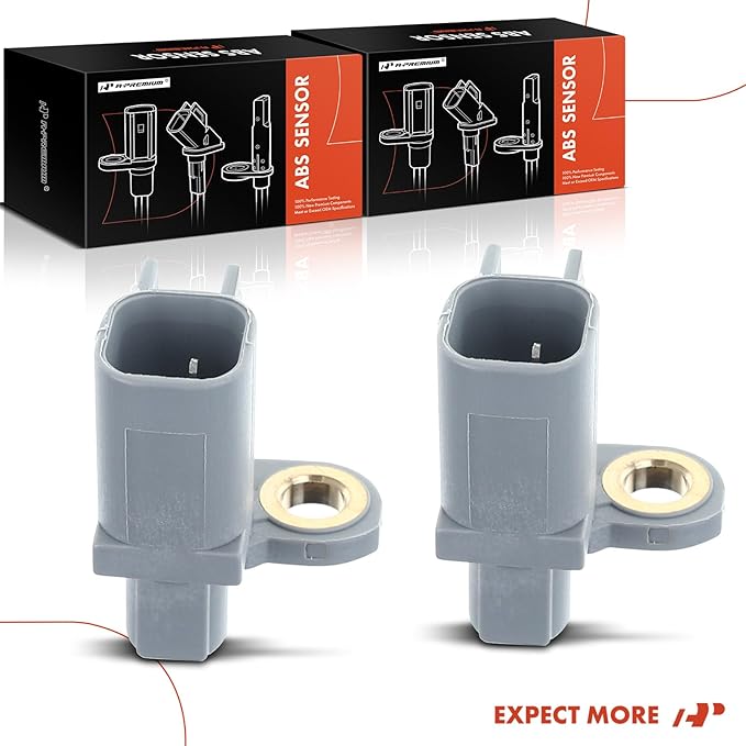 A-Premium 2 Pcs Rear ABS Wheel Speed Sensor Compatible with Ford & Lincoln Models - Escape 2013-2019, Focus 2012-2018, C-Max 