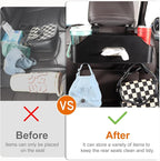 Car Rear Backseat Extra Multifunctional Drink Cup Holder Organizers with Tissue Storage Box Organizer & Hooks for Car Seat Back. imitation carbon fiber texture