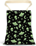 Car Garbage Can, Hanging Car Trash Can Bag for Vehicle, Cute Car Back Seat Organizer, Cute Green Alien