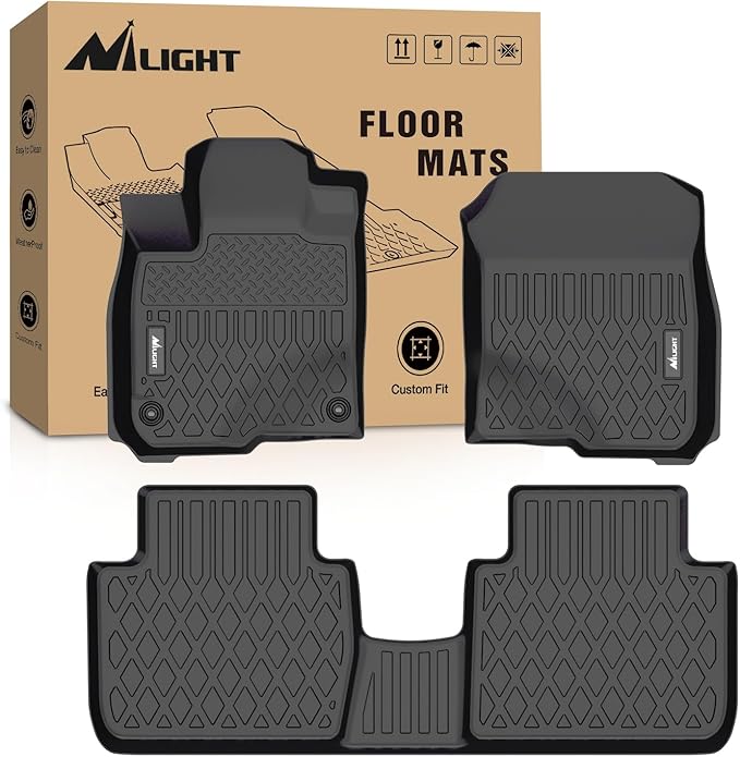 Nilight TPE Floor Mats for Honda HR-V (HRV) 2023 2024 2025 2026,All Weather Custom Fit Heavy Duty Floor Liners