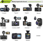 Sportway S80 Dash Cam mount, Dash Cam Mirror Mount Holder with 16pcs Joints for Rove APEMAN CHORTAU Roav Nexar iiwey YI Z-Edge Old Shark KDLINKS Crosstour VANTRUE GoPro... 99% Car Dash Cameras DVR GPS