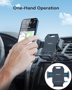 APPS2Car Sturdy CD Slot Phone Mount with One Hand Operation Design, Hands-Free Car Phone Holder Universally Compatible with All iPhone & Android Cell Phones, for Smartphone Mobile (Carbon Fiber)