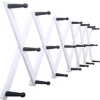 SKOLOO Hat Rack for Wall with 20 Hooks, Solid Wooden, Modern, Expandable Coat Rack Wall Mount for Coats, Hats, Bags, Baseball