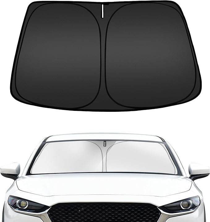ARISMOTOR Windshield Sun Shade for Mazda CX-30 CX30 2019-2025 2026, Custom Fit Foldable Front Window Sunshade Sun Visor Protector, Block UV Rays Keep Your Car Cooler