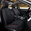 Coverado Front Seat Covers, 2 Pack Waterproof Seat Covers for Cars, Luxury Leather Seat Cushions, Front and Rear Seat Protect