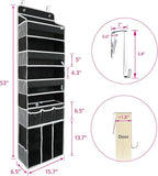 Door Hanging Storage Organizer,with 3 Bins 1 Movable Baby Diaper Caddy,1 Large capacity diaper stacking storage Organizer,10 