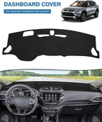 FIILINES Dash Cover for Chevrolet Trailblazer 2021-2025 LS/LT/RS/Activa, Dashboard Mat Cover Sunshade Nonslip Mesh Protector 