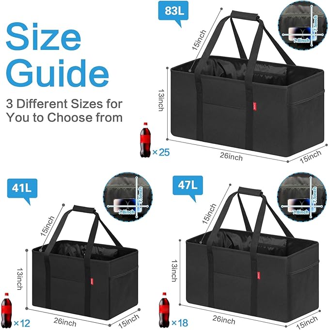LHZK Standing Extra Large Utility Tote Bag with Metal Wire Frame and the Sides Rinforced, Extra Large Tote Bag with Handle,