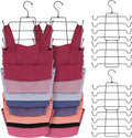 ZEDODIER 4 Pack Tank Top Hanger Space Saving, Bra Hangers for Closet Organizer, Hanging Bra Organizer Tank Tops Holder with 3