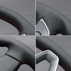 MEWANT DIY Stitching Steering Wheel Cover Wrap for Tesla Model 3 Highland 2023-2025/Model Y 2025 Highland for Tesla Model 3/Model Y Accessories