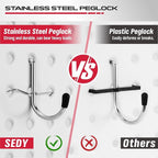 300-Piece Pegboard Hook Set, Pegboard Organizer Accessories for Hanging, Durable Metal Hooks for Tool Organization, Garage, W