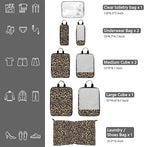 7 Pcs Compression Packing Cubes for Travel, Waterproof Suitcase Luggage Backpack Organizer with Toiletry Bag Travel Essential