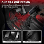 LASFIT Floor Mats & Cargo Mat for Mercedes Benz G Class 2026 2025 2024 2023 2019-2022 G550 / G580 / G63 AMG SUV, All Weather TPE Custom Fit Car Mats for G Class, 1st & 2nd Row Floor Liners & Trunk Mat