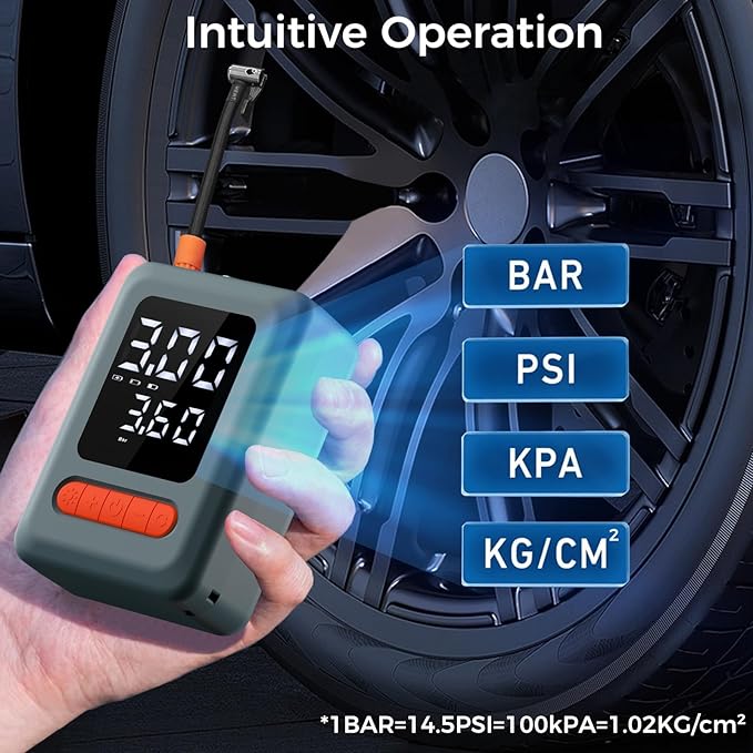 Tire Inflator Portable Air Compressor & Car Jump Starter (C9)