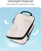BAGSMART Compression Packing Cubes, 6 Set/4 Set/2 Set Travel Packing Cubes for Carry on Suitcases, Compression Suitcase Organ