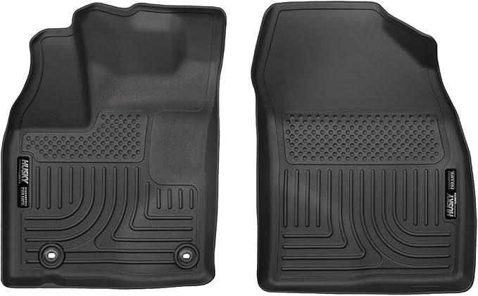 Husky Liners Weatherbeater Floor Mats | Fits 2012-2015 Toyota Prius Plug-in | Front Row, 2-pc Black - 17081